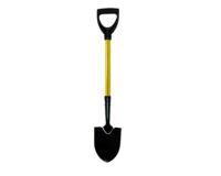 NUPLA 69034 IRRIGATION/FLORAL SMALL HEAD SHOVEL WITH 16 GAUGE HOLLOW BACK AND PLASTIC D GRIP, 18" CLASSIC HANDLE