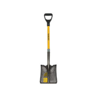 Toolite #2 Square Point Shovel, 29" Yellow Fiberglass D-Grip Handle