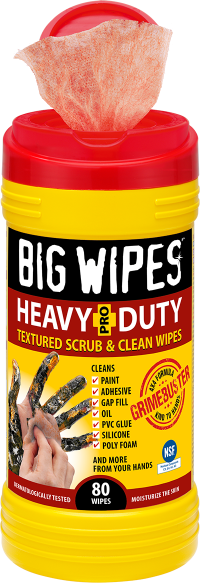 Heavy Duty Big Wipes Dual Sided Scrub and Clean Wipes with the Fastest, Deepest Clean Ever 80 wipes