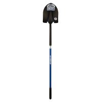 Round Point Shovel, Forward Turned Boot Step, 48" Industrial Grade Fiberglass