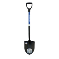 Round Point Shovel, Forward Turned Boot Step, 29" Industrial Grade Fiberglass