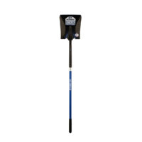 Square Point Shovel, Forward Turned Step, 48" Industrial Grade Fiberglass