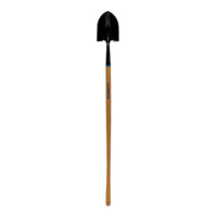 Shovel, Round point, Floral Head, 44" Hardwood Handle
